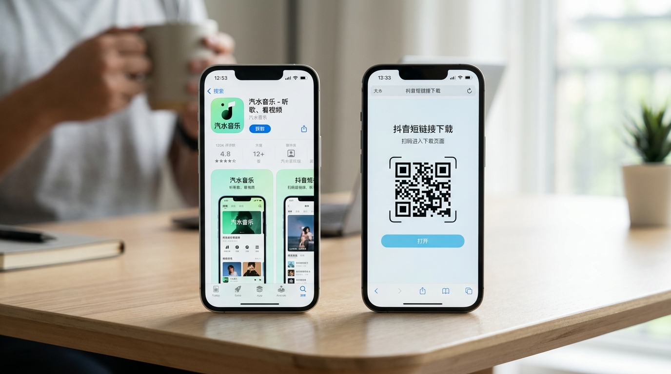 汽水音乐官网官方下载入口界面示意