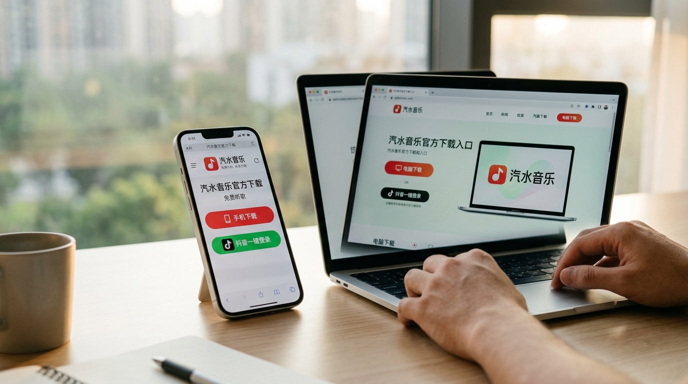 汽水音乐下载官方渠道与抖音账号登录步骤