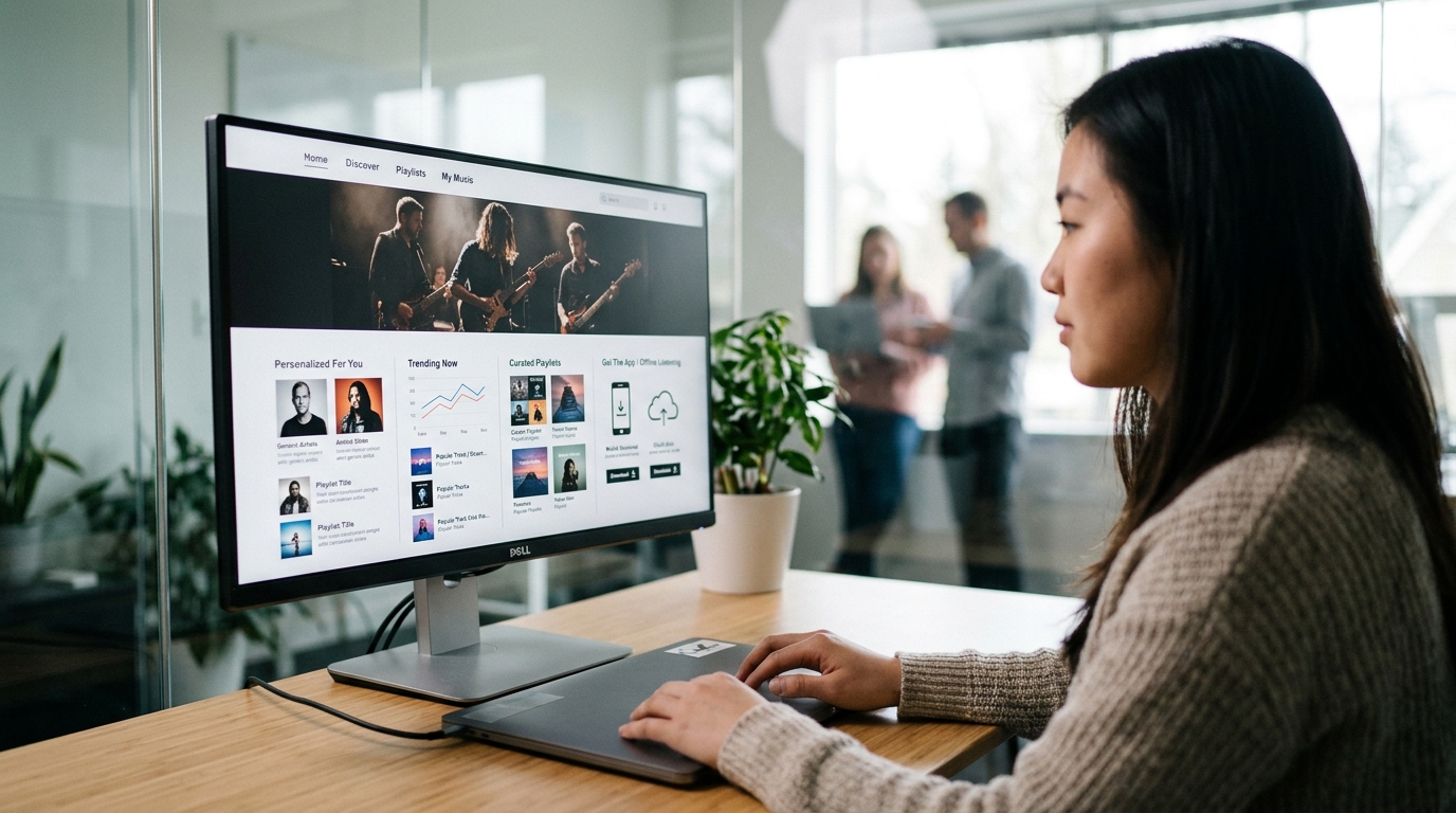 汽水音乐官网核心功能入口界面展示
