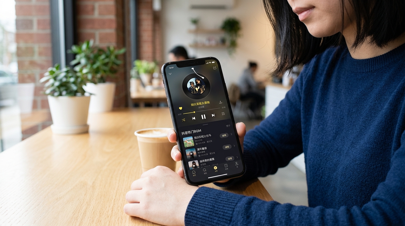 汽水音乐下载App官方界面与抖音音乐库联动
