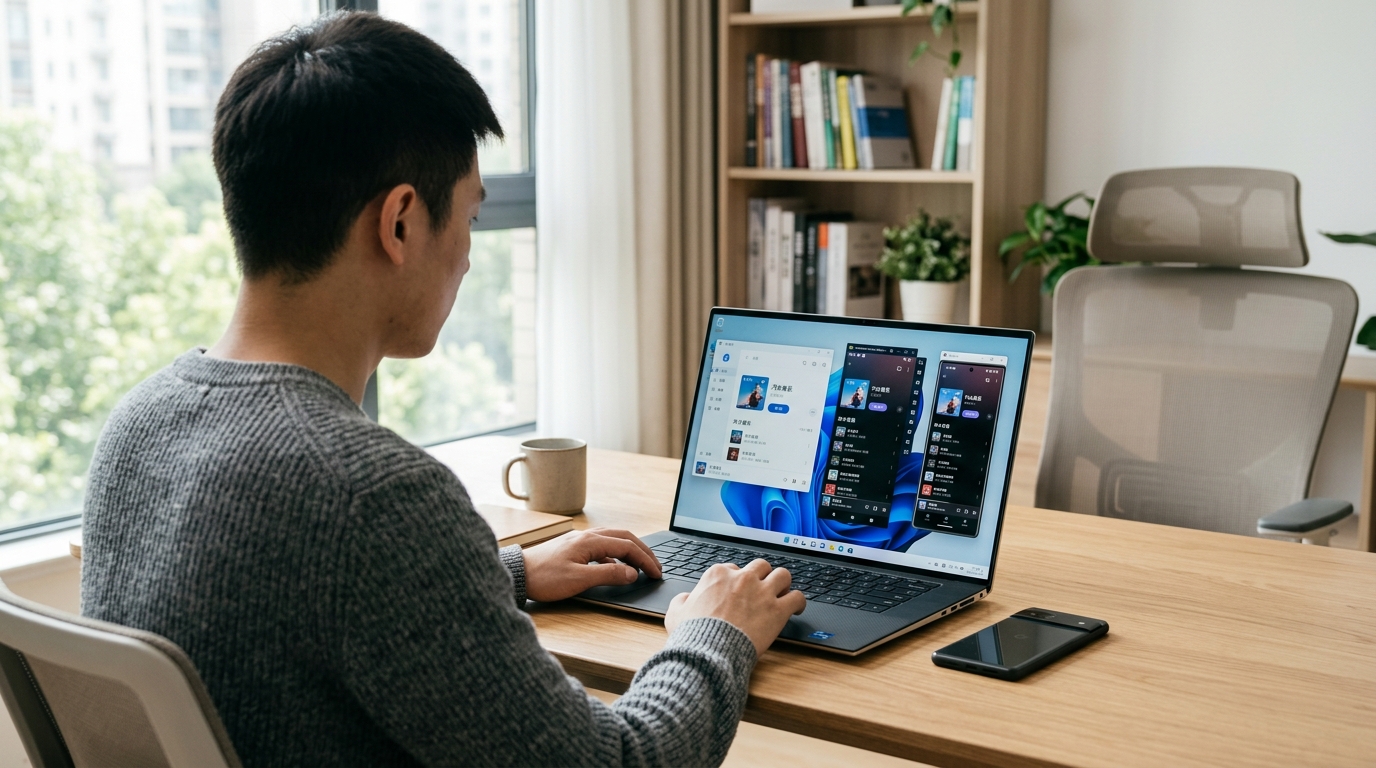 汽水音乐电脑版三种运行方案对比示意图
