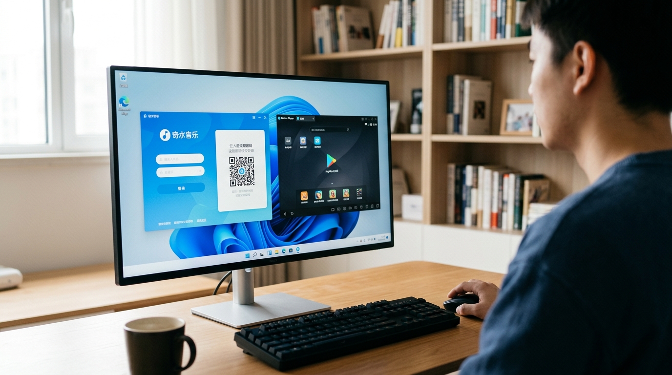 汽水音乐电脑版Windows安装扫码登录步骤