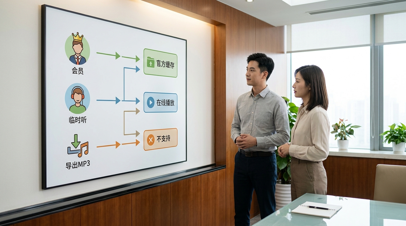 汽水音乐下载三类需求分流方案图