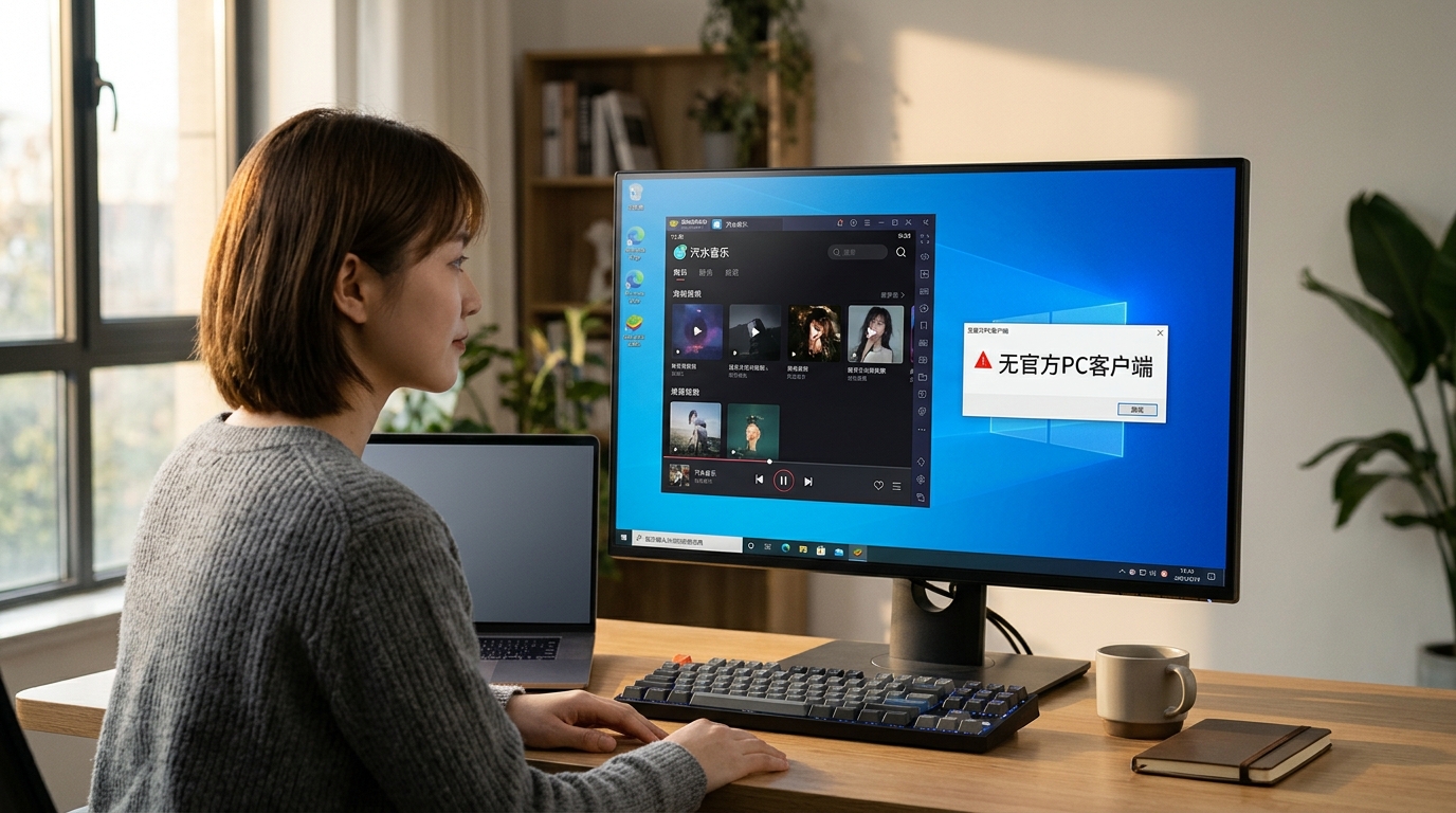 汽水音乐电脑版通过模拟器运行示意图