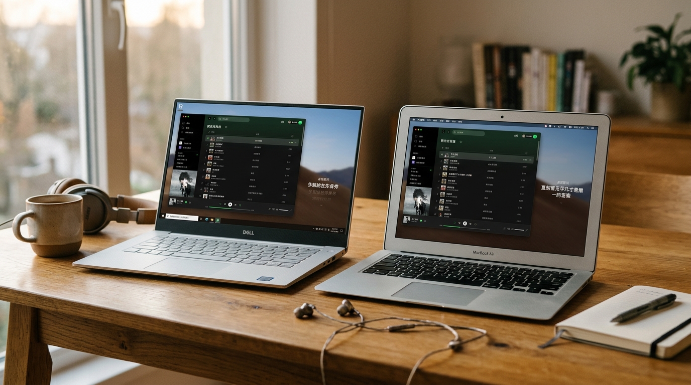 汽水音乐电脑版官方 Windows 与 macOS 客户端界面