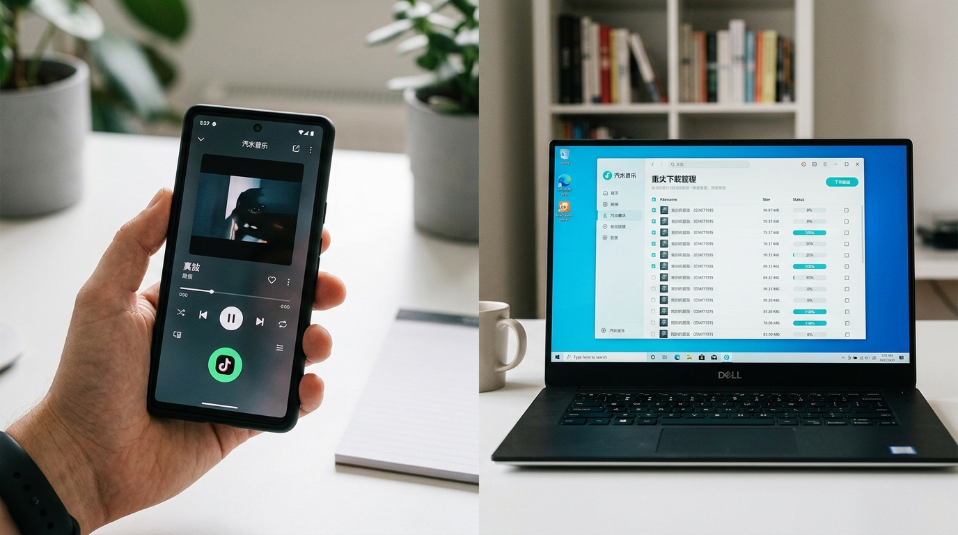 汽水音乐下载手机APP版和电脑版功能对比