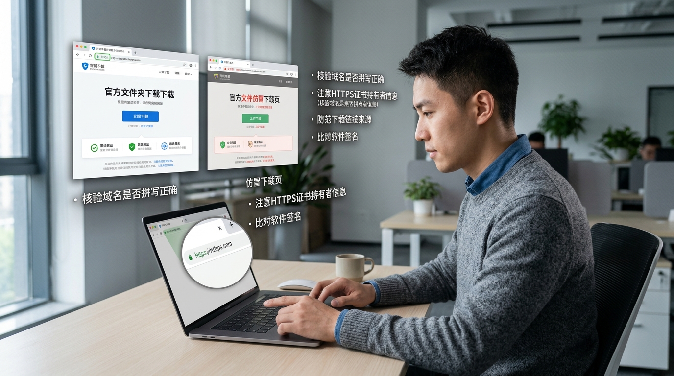 汽水音乐官网真伪辨别核验点示意图