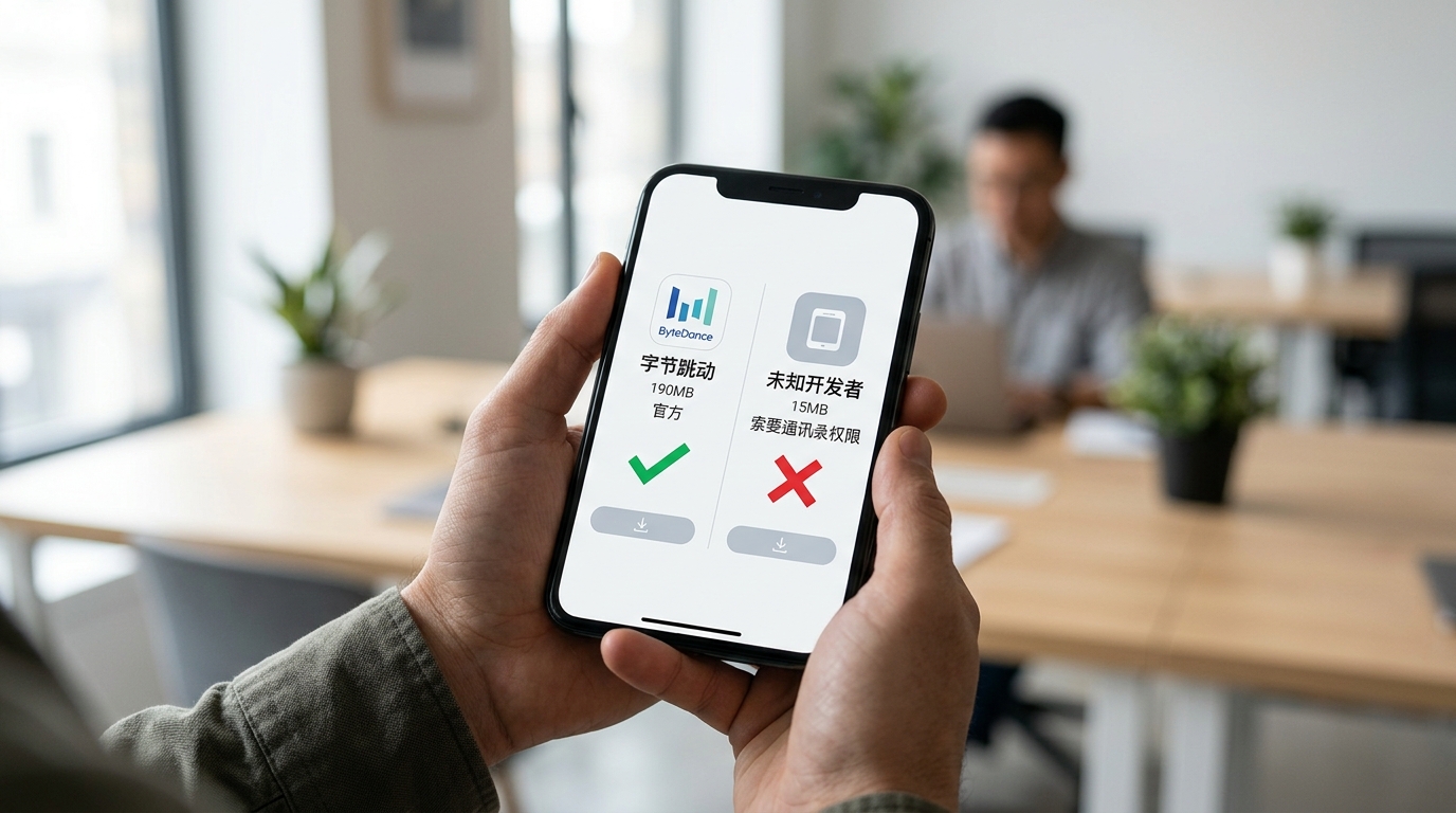 汽水音乐下载官方版与山寨版辨别对比图