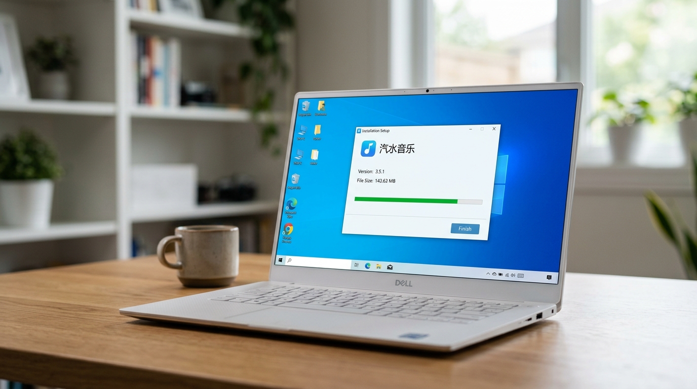汽水音乐电脑版官方 Windows 客户端安装界面